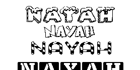 Coloriage Nayah