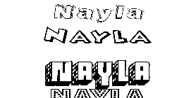 Coloriage Nayla
