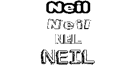 Coloriage Neil