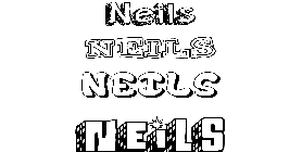 Coloriage Neils