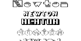 Coloriage Newton