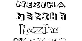 Coloriage Neziha