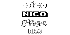 Coloriage Nico