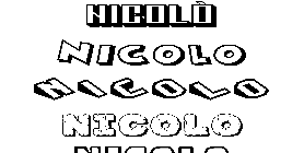 Coloriage Nicolò