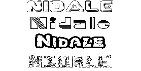 Coloriage Nidale