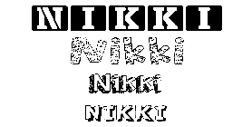 Coloriage Nikki
