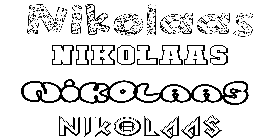 Coloriage Nikolaas