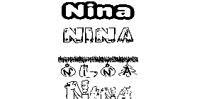Coloriage Nina