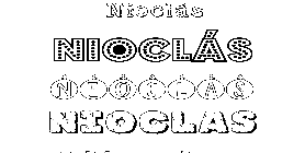 Coloriage Nioclás