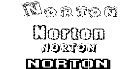 Coloriage Norton