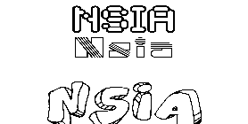 Coloriage Nsia