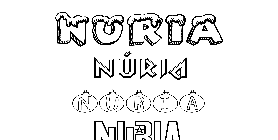 Coloriage Núria