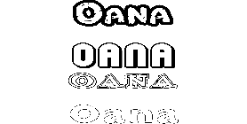 Coloriage Oana