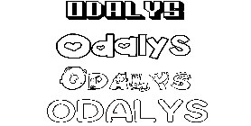 Coloriage Odalys