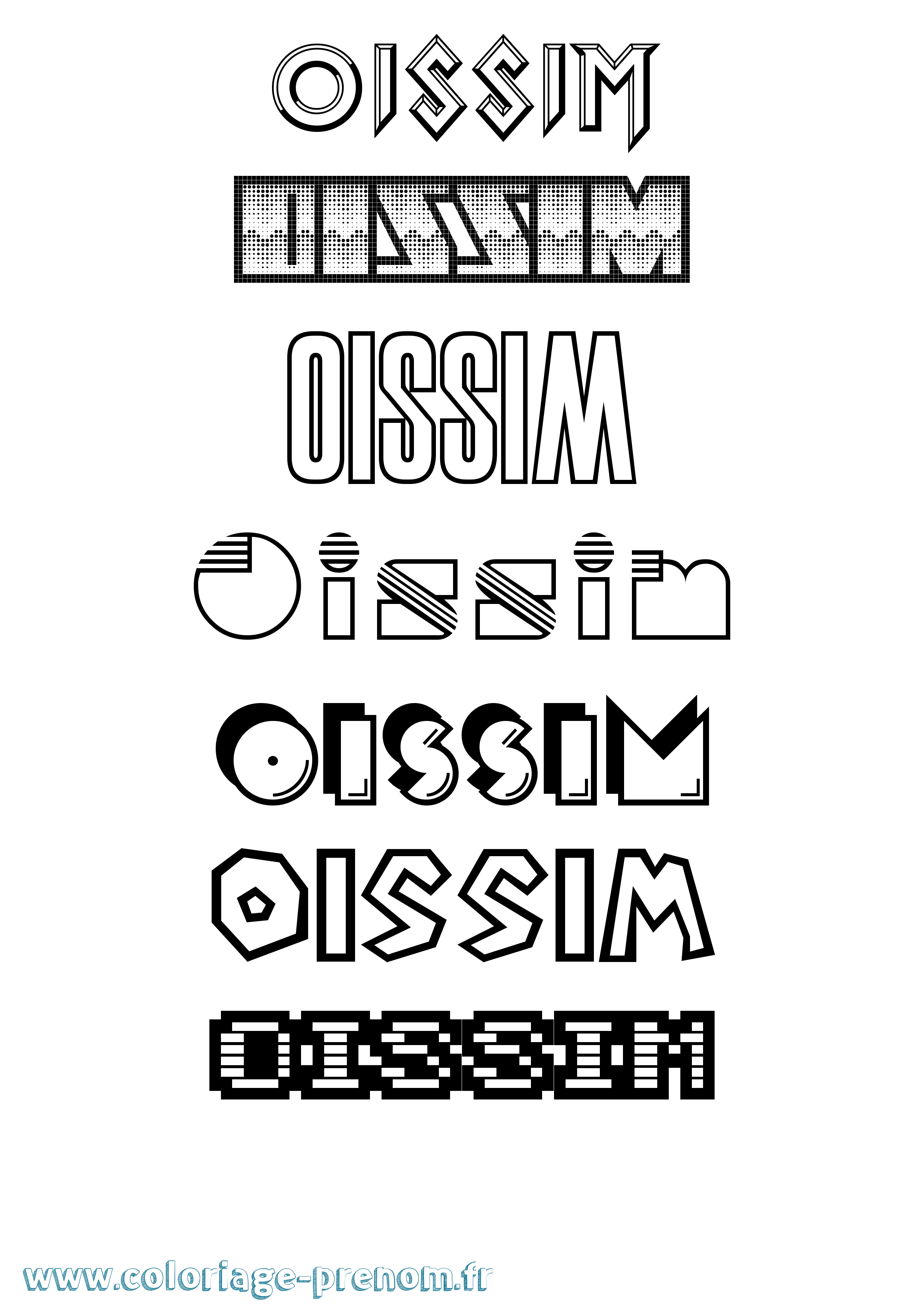 Coloriage Oissim Jeux Vidéos Coloriage prénom Oissim Jeux Vidéos