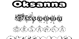 Coloriage Oksanna