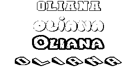 Coloriage Oliana