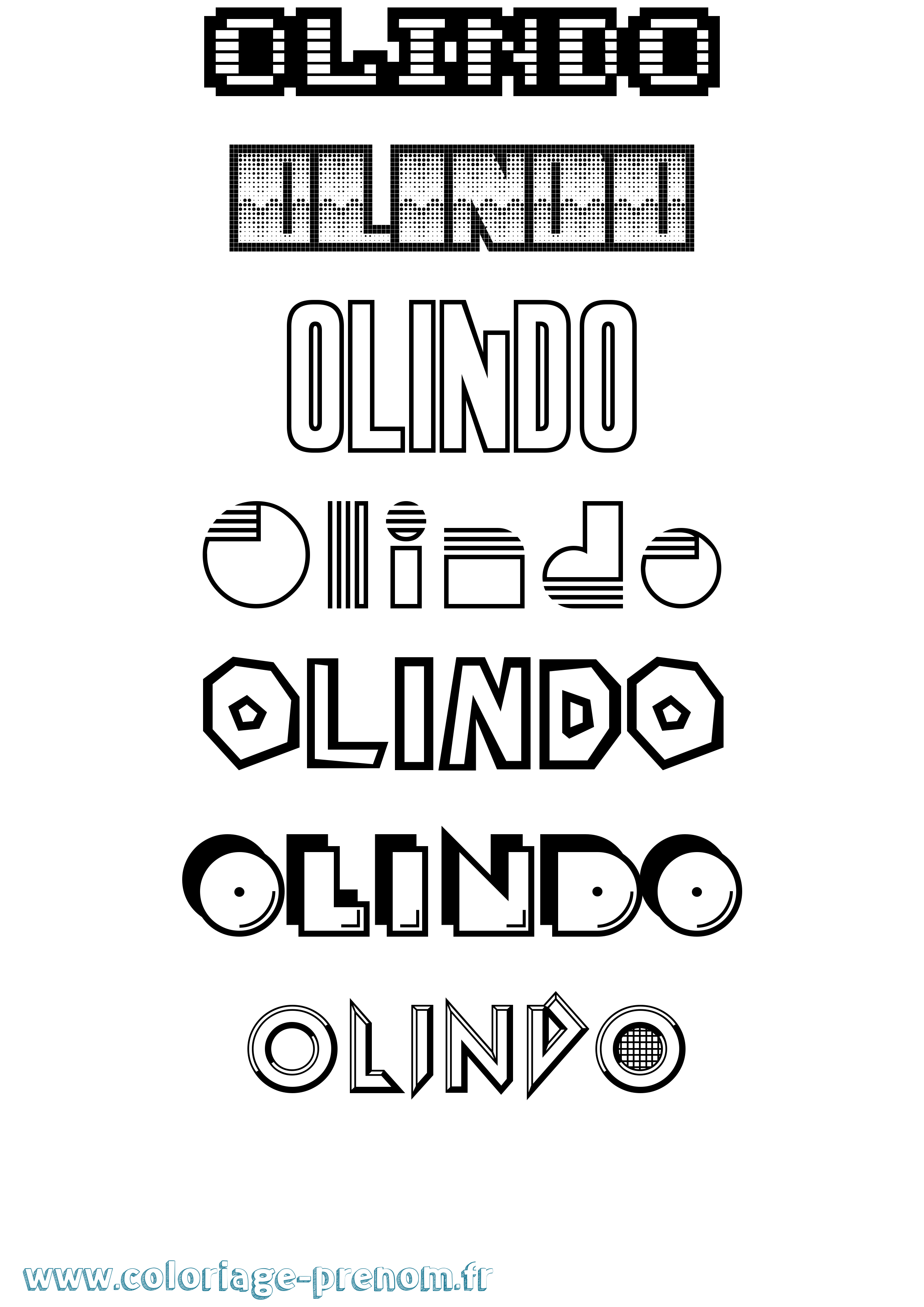 Coloriage Olindo Jeux Vidéos Coloriage prénom Olindo Jeux Vidéos