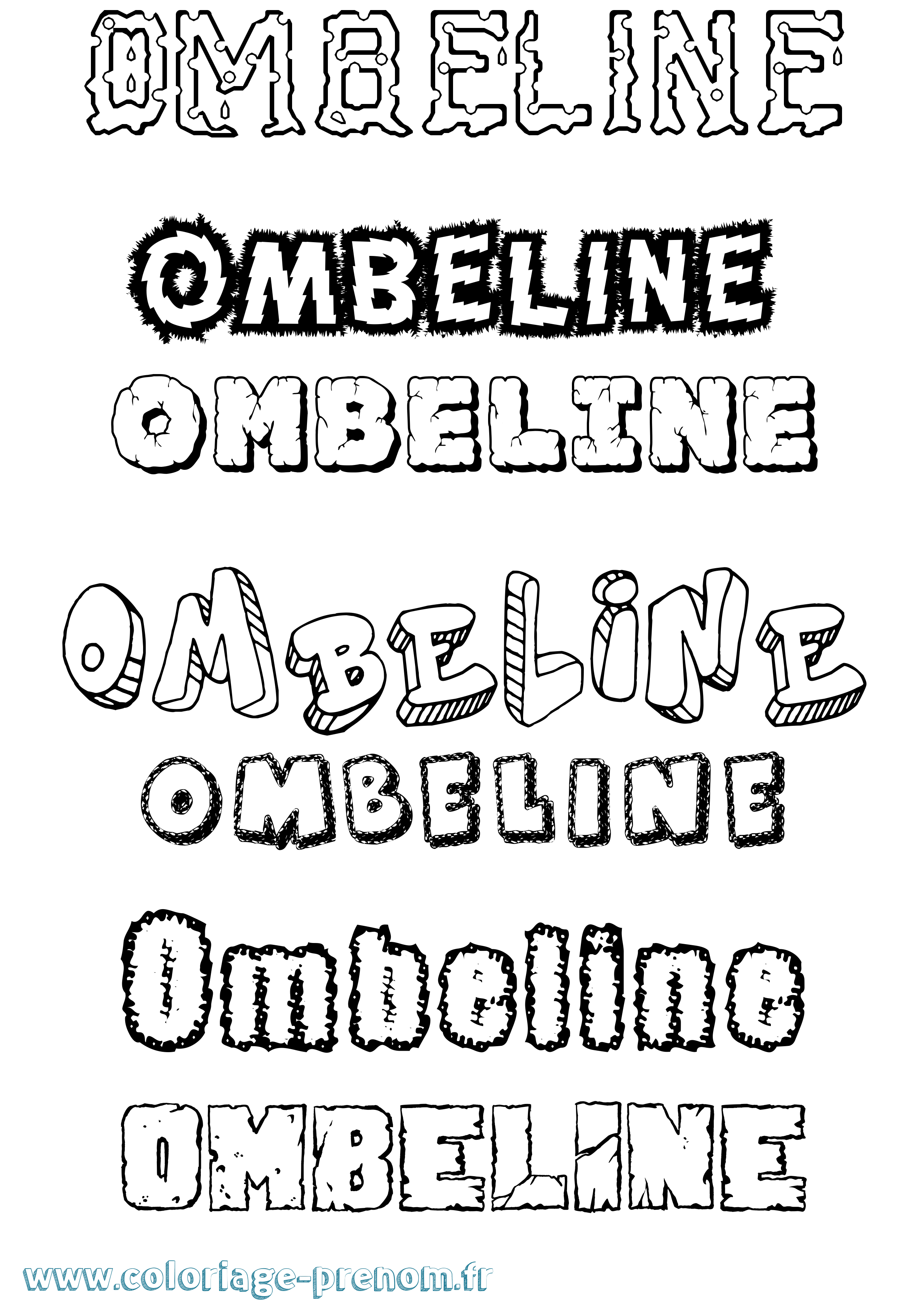 Coloriage Ombeline Destructuré Coloriage prénom Ombeline Destructuré