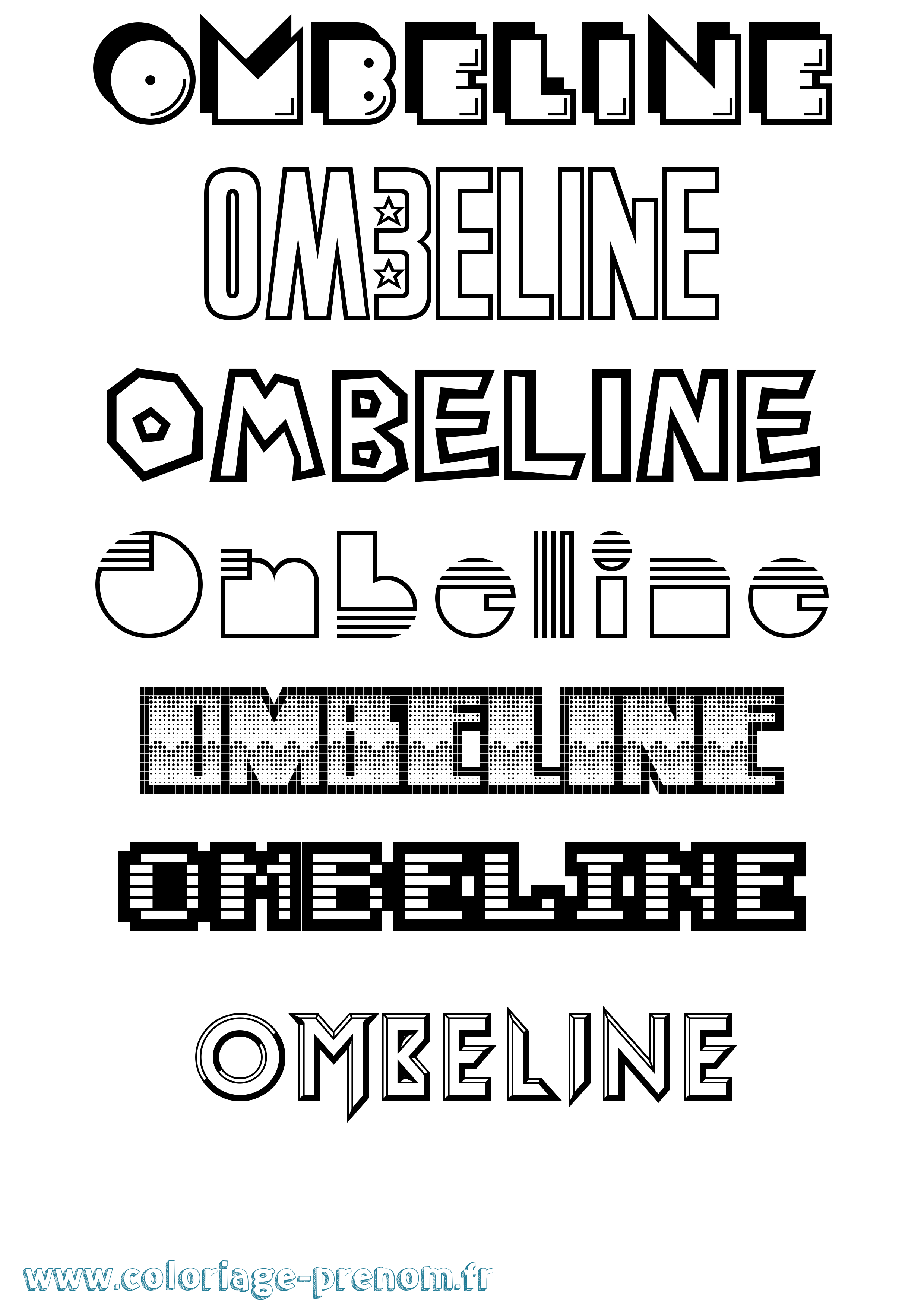 Coloriage Ombeline Jeux Vidéos Coloriage prénom Ombeline Jeux Vidéos
