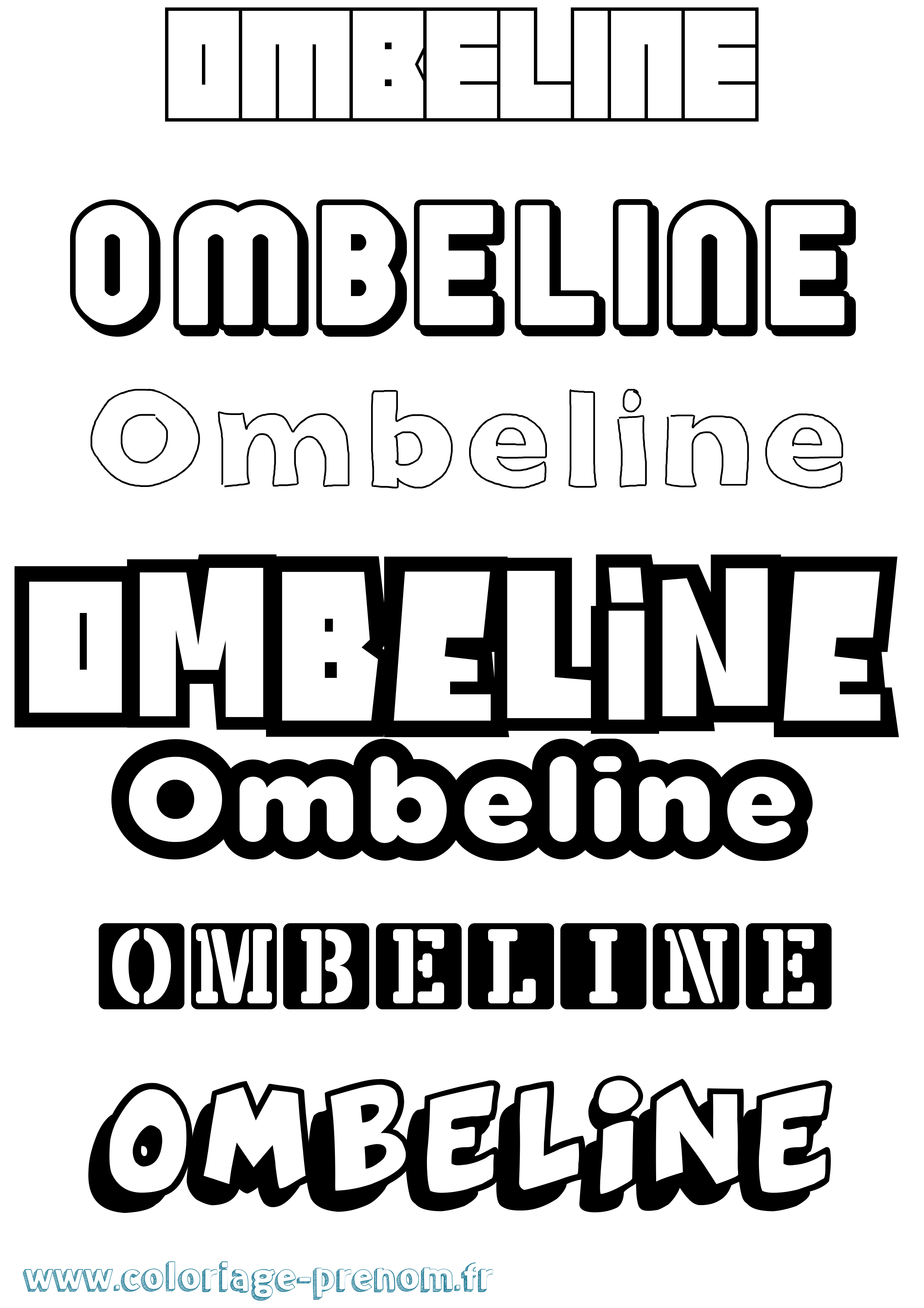 Coloriage Ombeline Simple Coloriage prénom Ombeline Simple