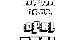 Coloriage Opal