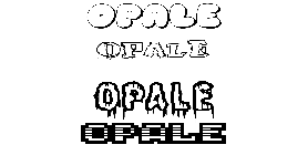Coloriage Opale