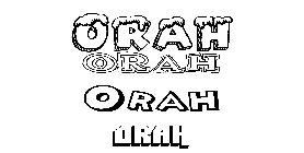 Coloriage Orah