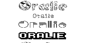 Coloriage Oralie