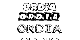 Coloriage Ordia