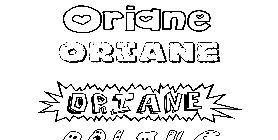 Coloriage Oriane