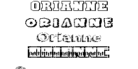 Coloriage Orianne