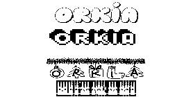 Coloriage Orkia