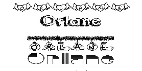 Coloriage Orlane