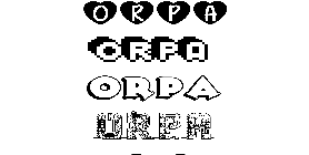 Coloriage Orpa