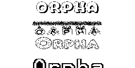 Coloriage Orpha
