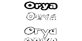 Coloriage Orya