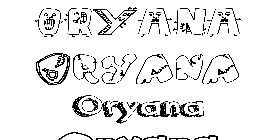 Coloriage Oryana