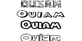 Coloriage Ouiam