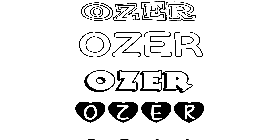 Coloriage Ozer
