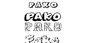 Coloriage Pako