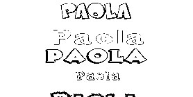 Coloriage Paola