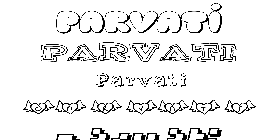 Coloriage Parvati
