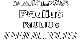 Coloriage Paulius