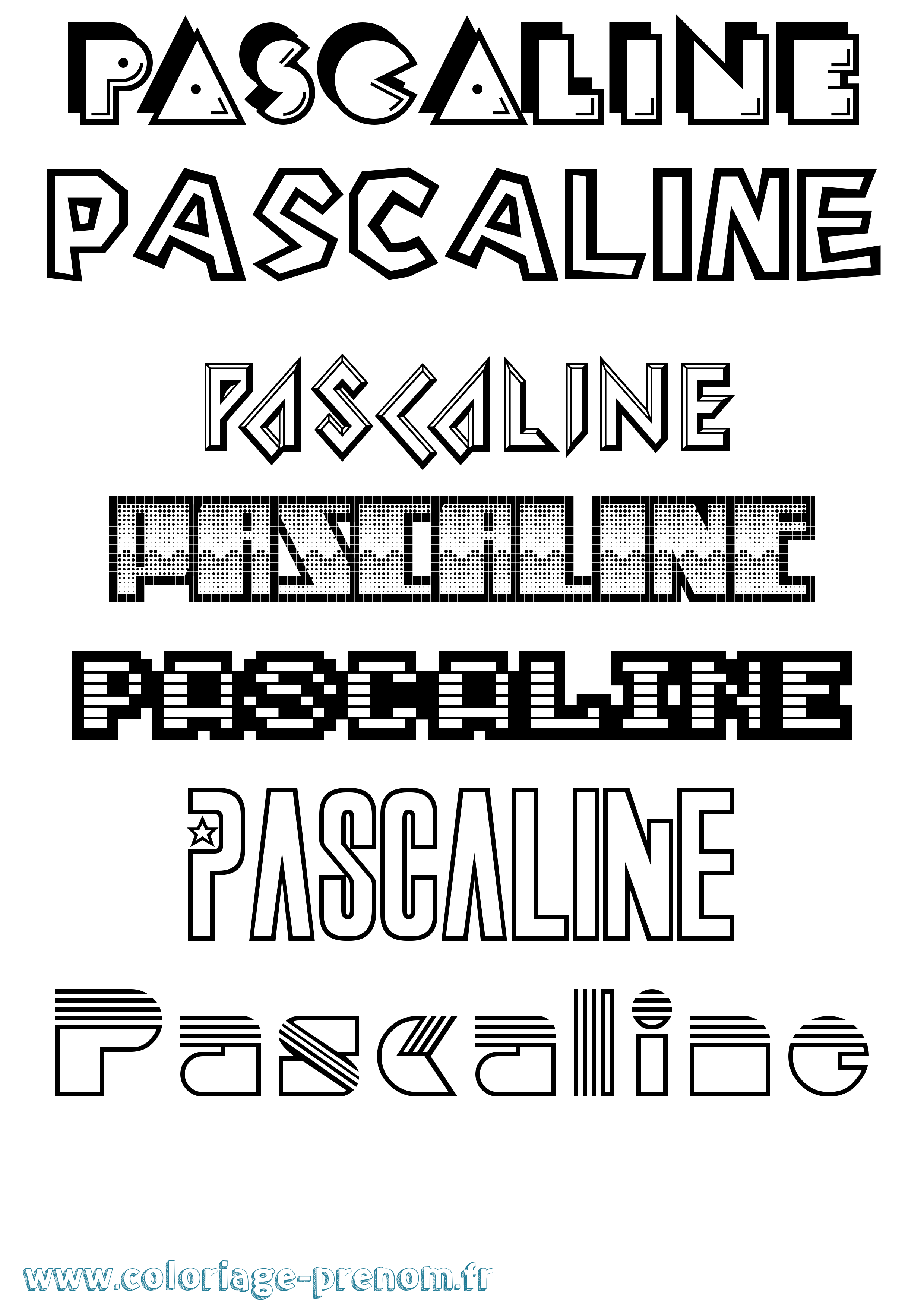 Coloriage Pascaline Jeux Vidéos Coloriage prénom Pascaline Jeux Vidéos