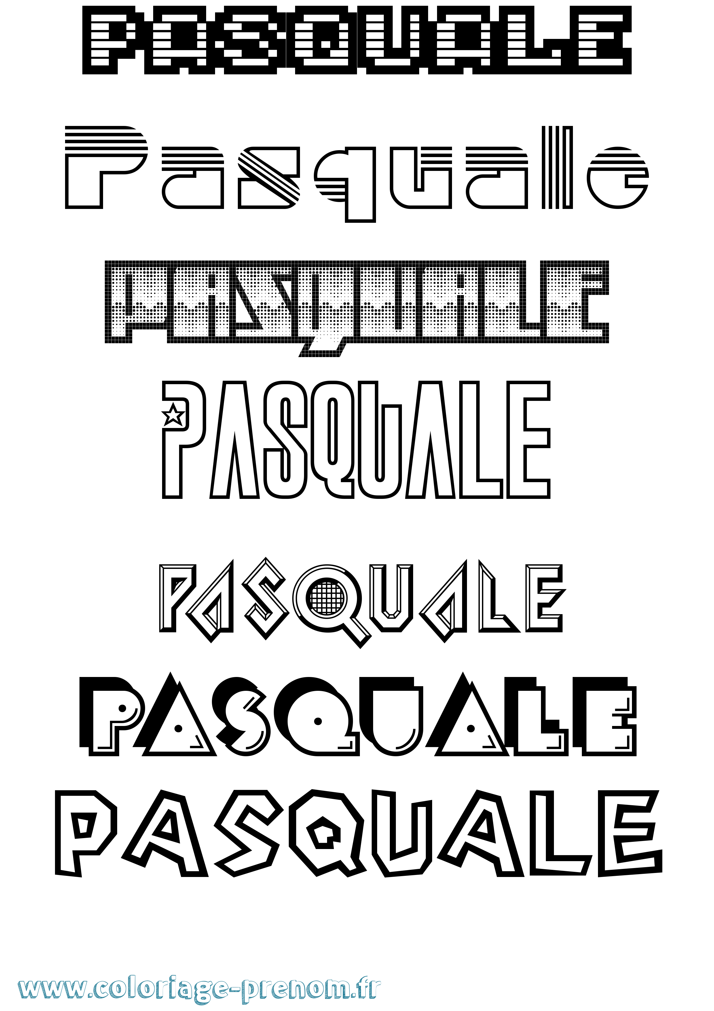 Coloriage Pasquale Jeux Vidéos Coloriage prénom Pasquale Jeux Vidéos