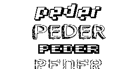 Coloriage Peder