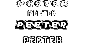 Coloriage Peeter