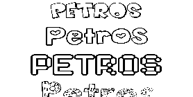 Coloriage Petros