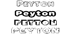 Coloriage Peyton